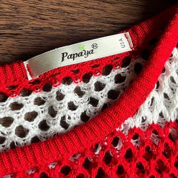 papaya american flag graphic knit tank top - Picture 4 of 5